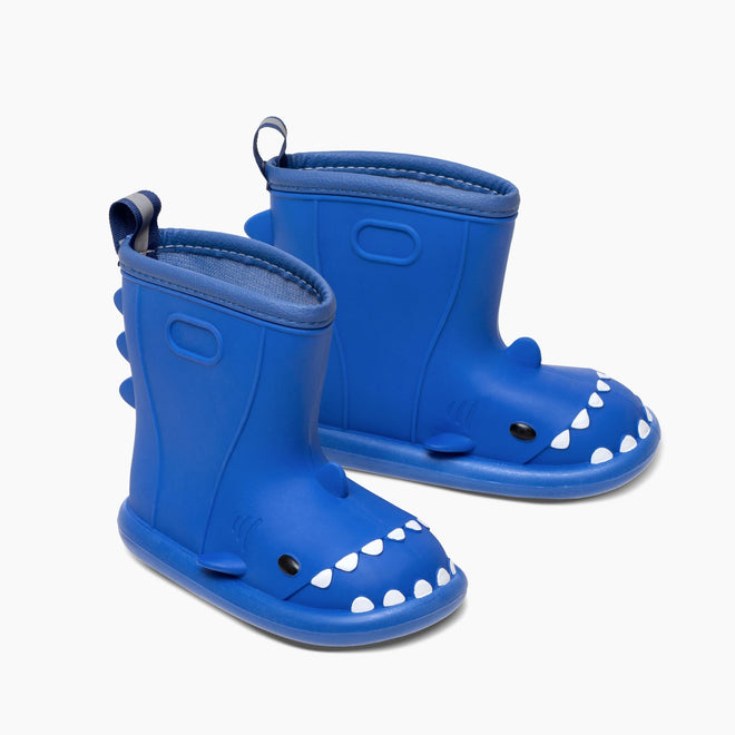 Kids Waterproof Shark Rain Boots