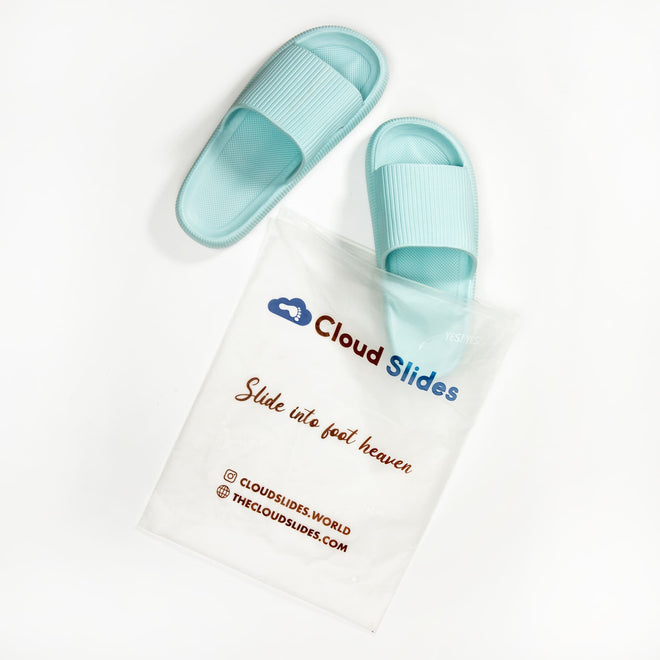 Mens Cushion Slides - Cloud Slides Mint