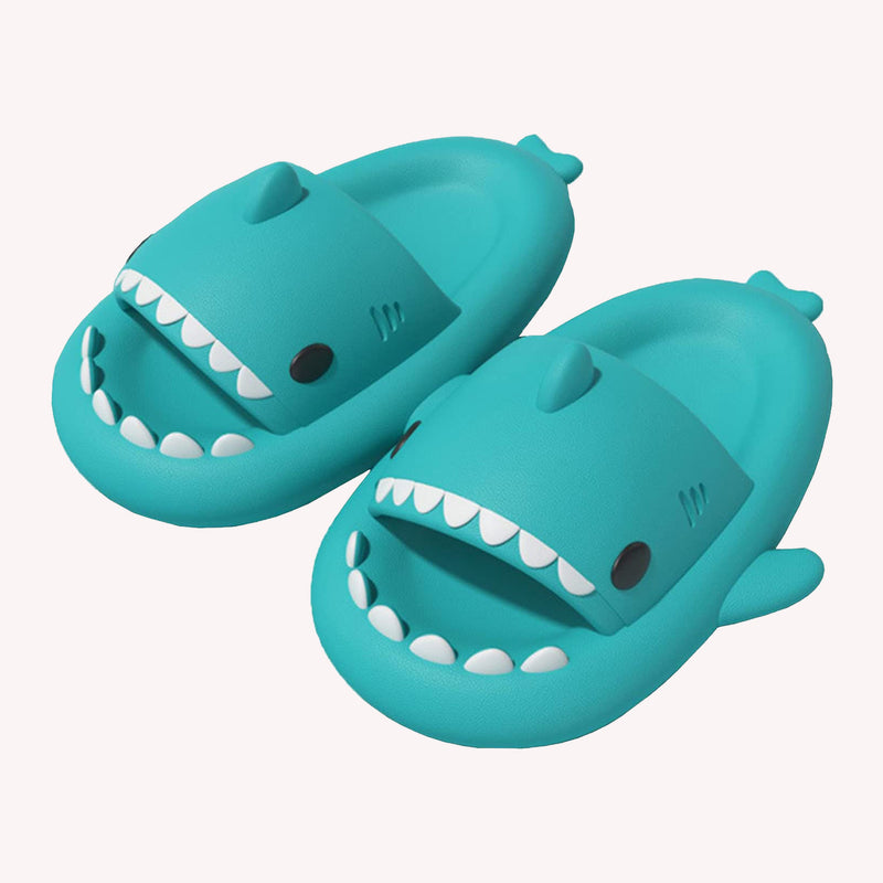 Shark Slides for Kids (Aqua Blue)