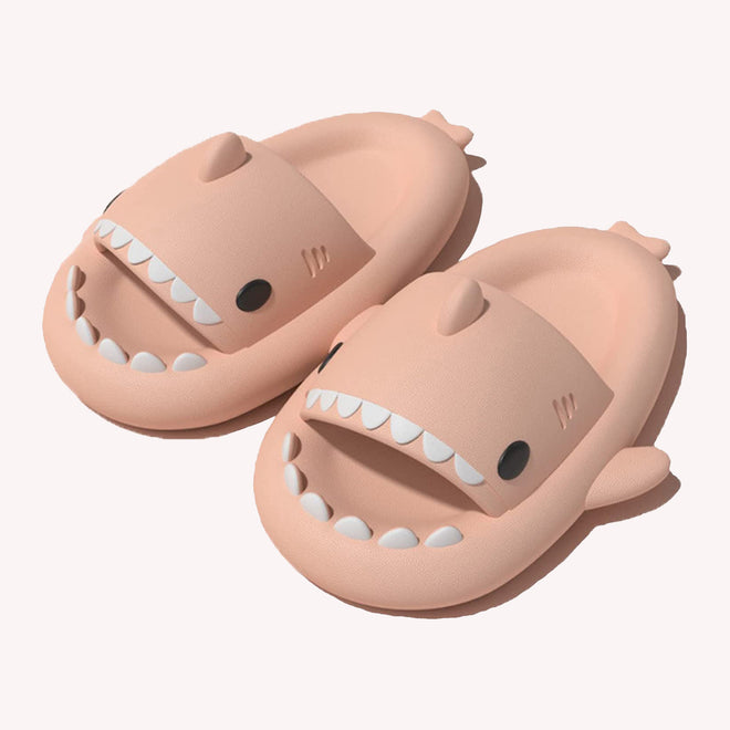 Shark Slides for Kids (Baby Pink) - Cloud Slides 