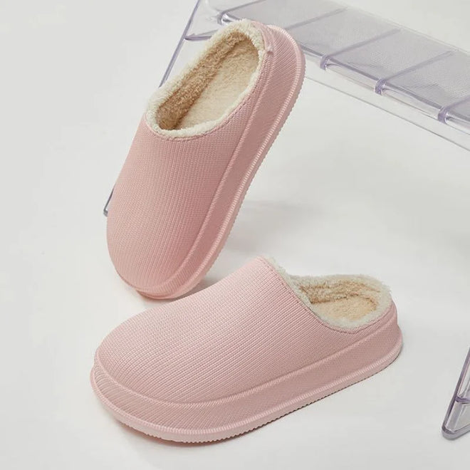 Cushion Slides with Fur - Cloud Slides